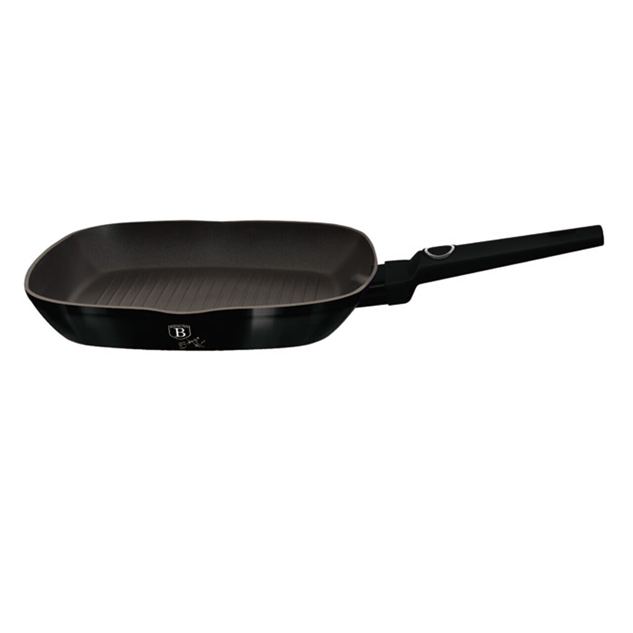 Tigaie grill Berlinger Haus, Black Vantage, 28 cm, 2.1 L, aluminiu forjat, negru lucios - imagine 5